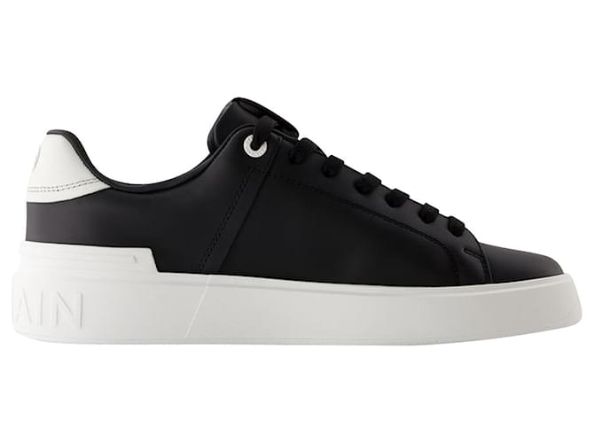 Sneakers B Court - Balmain - Pelle - Nero