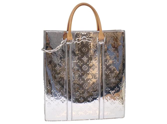 Borsa a mano LOUIS VUITTON Monogram Miroir Sac Plat 2modo Argento M45884 auth 49178alla