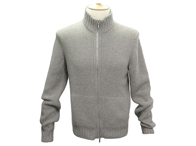 NUOVO GILET LORO PIANA MAC3540 M 50 IN BABY CASHMERE BABY CASHMERE GRIGIO