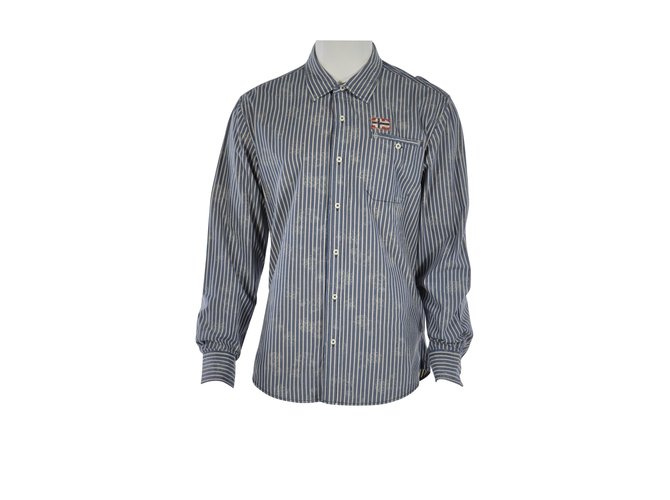 Napapijri Camicie Blu Beige