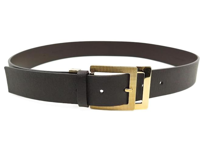 NUOVA CINTURA ST DUPONT 7402060 taille 80 CINTURA IN PELLE MARRONE