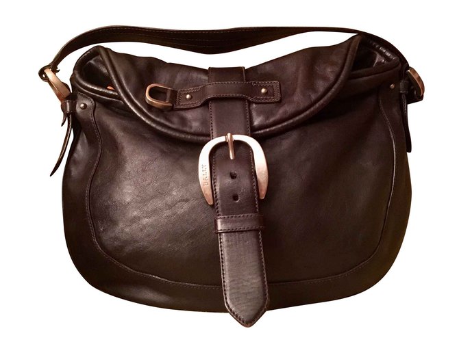 Bally Borsa in pelle Val. 800 Euro Marrone scuro