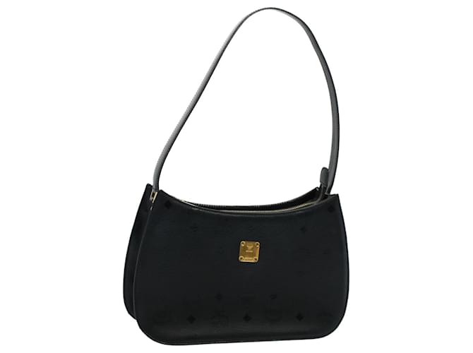 Borsa a tracolla MCM Vicetos Logogram Pelle PVC Nera Auth am5162 Nero