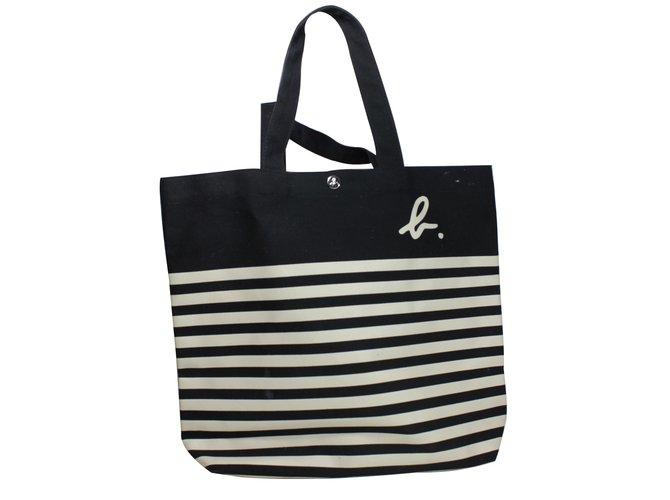 Agnès b. Borse Nero Bianco