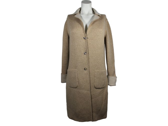 Loro Piana Cappotti, Cappotti Beige Crudo