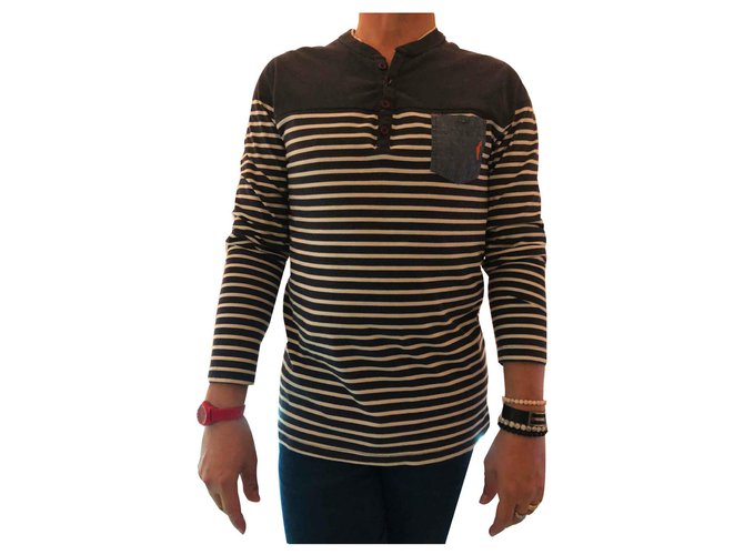 Autre Marque POLO MARINER A MANICHE LUNGHE TAGLIA M Blu navy