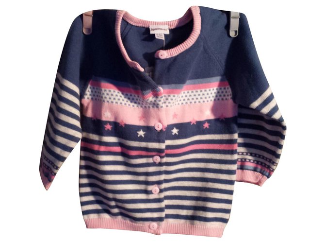 3pommes Gilet da ragazza (6-9Vecchio di mesi) Multicolore