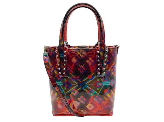 Borsa Mini Cabata Loubinthesky Discolaser di Christian Louboutin Rosso