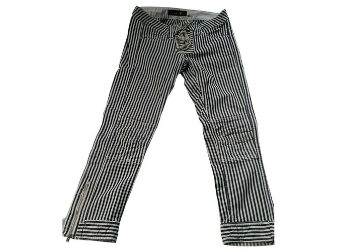 Isabel Marant Etoile Pantaloni, ghette Nero Bianco