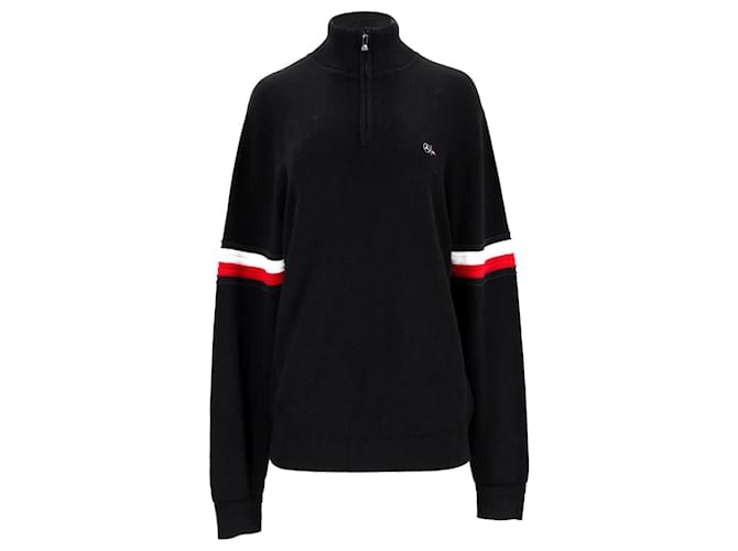 Tommy Hilfiger Maglione da uomo con mezza zip Mercedes Benz Nero