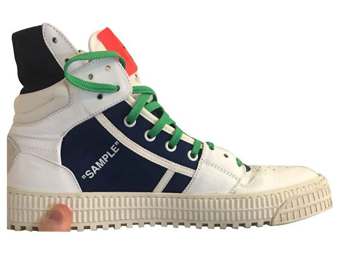 Off White Basso 3.0 Blue Co Virgil Abloh Bianco