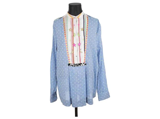 Autre Marque Tunica di cotone Blu