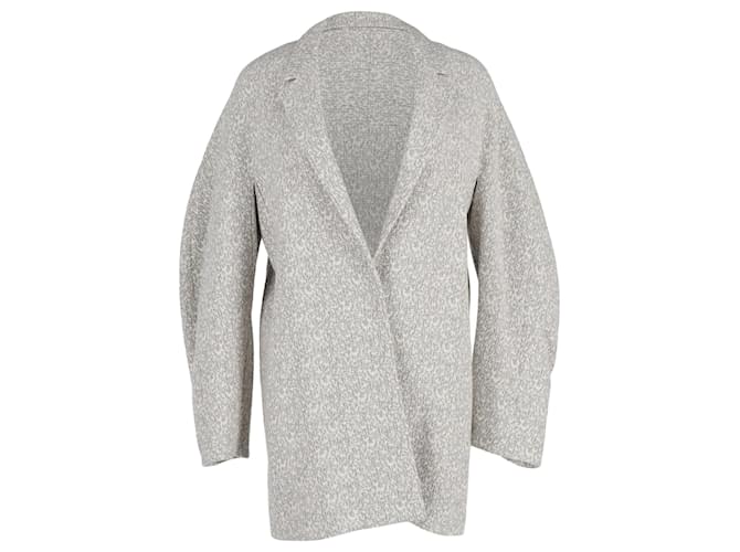 Cappotto Joseph Tweed in Viscosa Grigia Grigio