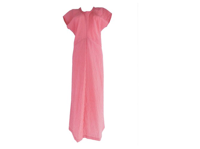 Comme des Garcons Floral Maxi Dress Bianco Rosso