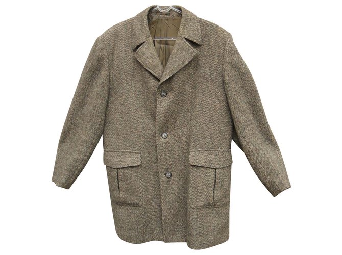 Autre Marque Cappotto Dunn & Co in Harris Tweed Marrone