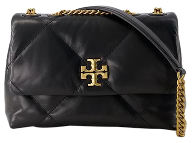 Borsa convertibile piccola Kira Diamond Quilt - Tory Burch - Pelle - Nera Nero