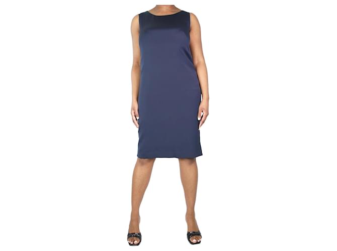 Akris Abito midi blu senza maniche - taglia UK 16
