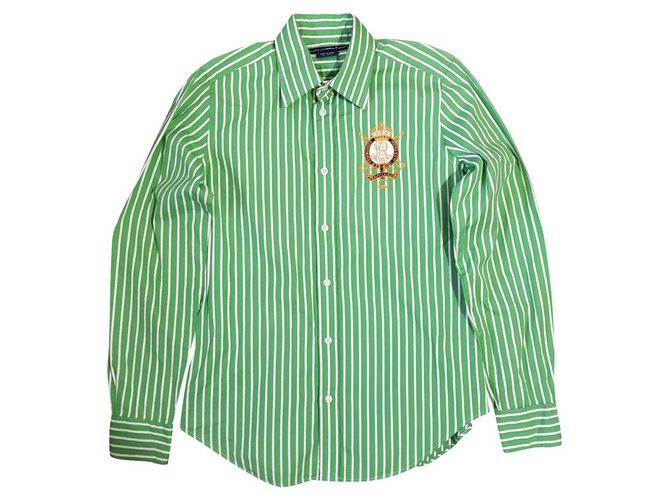 Ralph Lauren Camicie Bianco Verde