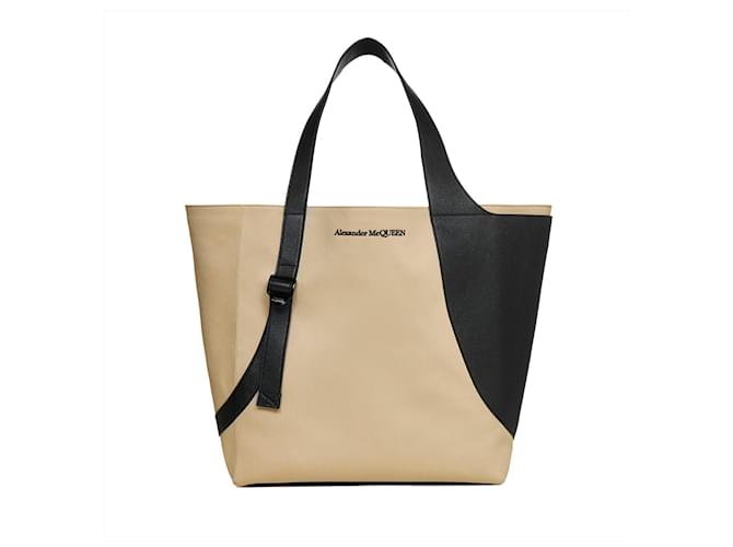 Borsa a tracolla Alexander McQueen Nero Beige