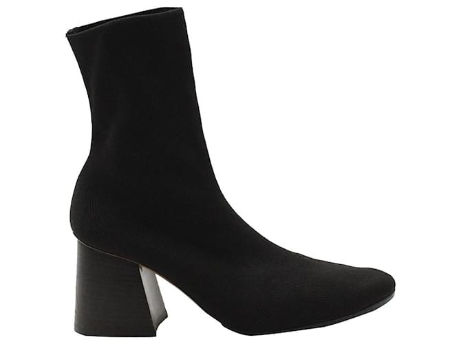 Céline Stivaletti Celine Soft Ballerina Sock in maglia di viscosa nera Nero