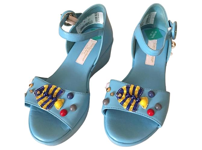 Dolce & Gabbana Sandali per Bambini Blu