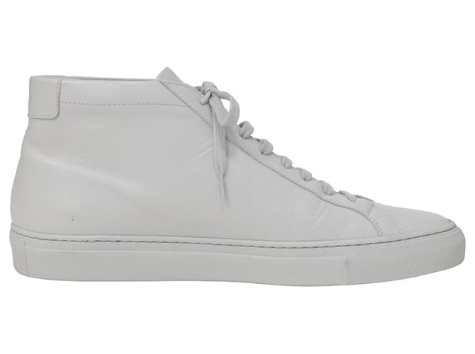 Autre Marque Progetti Comuni Sneaker Achilles Mid Top in Pelle Grigia Grigio