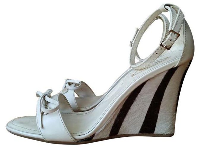 Tod's Zeppe con zeppa Nero Bianco