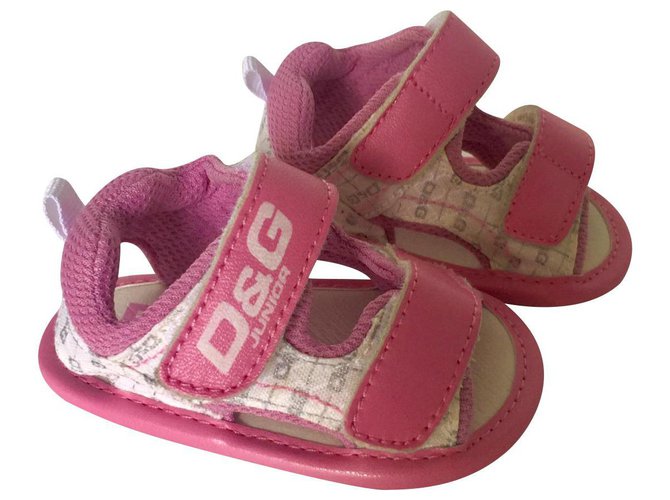 D&G Sandali per bambini Rosa Bianco Grigio