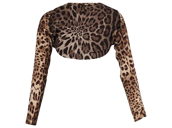 Bolero di Dolce & Gabbana in seta animalier Stampa python