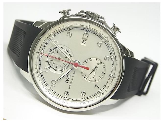 IWC Portugieser Yacht Club quadrante argento IW390211 Beni genuini Mens