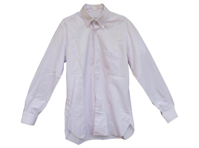 Autre Marque Camicia Zilli 42 condizioni perfette Bianco Porpora