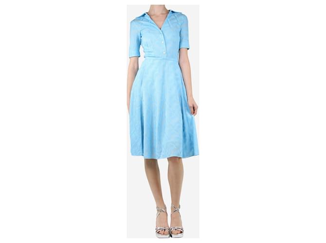 Missoni Abito midi jacquard azzurro - taglia UK 6 Blu