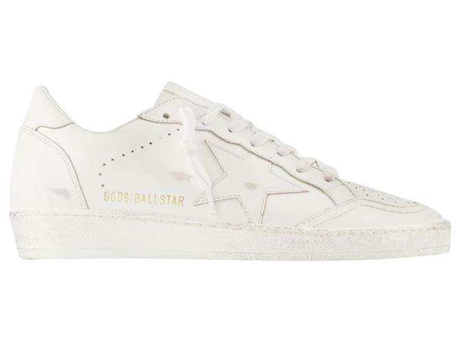 Golden Goose Deluxe Brand Sneakers Ball Star - Golden Goose - Bianco Ottico - Pelle