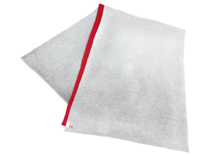 Sciarpa bicolore con logo H di Hermès Marrone