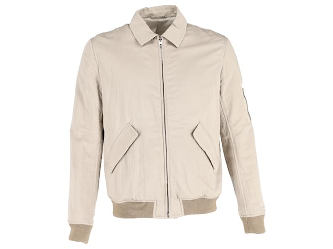 Apc Giacca Gaspard con zip completa A.P.C. in cotone beige