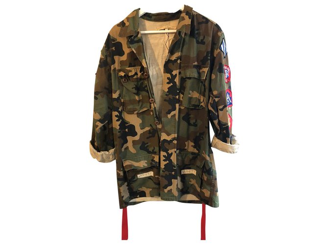 Off White Capispalla per uomo Cachi