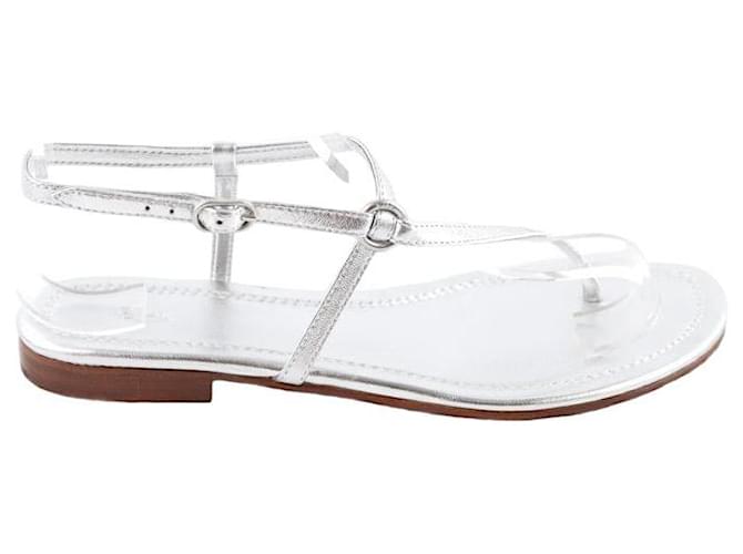 Ralph Lauren Sandali in pelle Argento