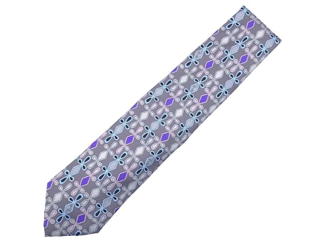 Autre Marque Cravatta in seta Emilio Pucci Marrone