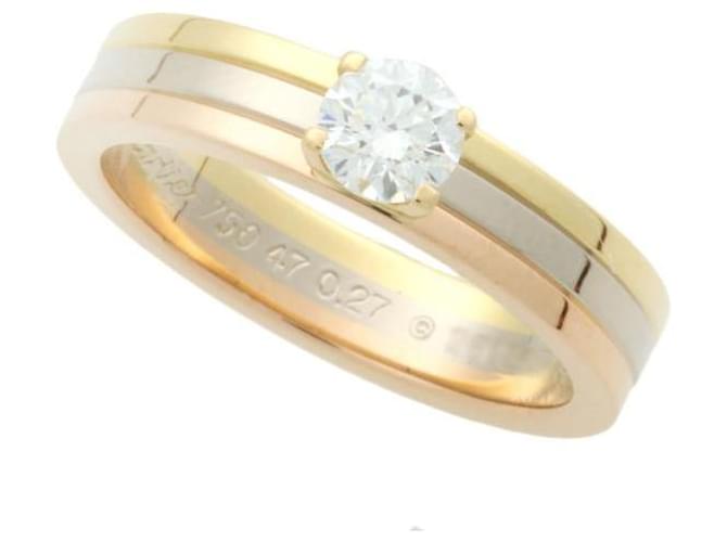 Anello di fidanzamento solitario Trinity in oro 18K CARTIER D'oro