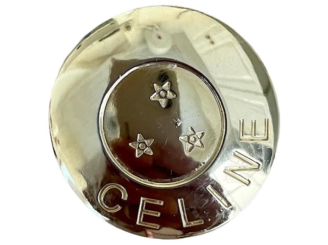 Spilla (scatola segreta) anni '90 Céline metallo dorato D'oro