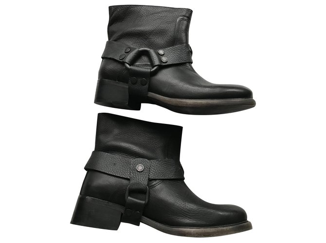 Zadig & Voltaire Stivali biker in pelle Roady Nero
