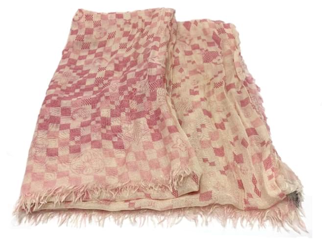 Stola Damier M72578 di Louis Vuitton in rosa