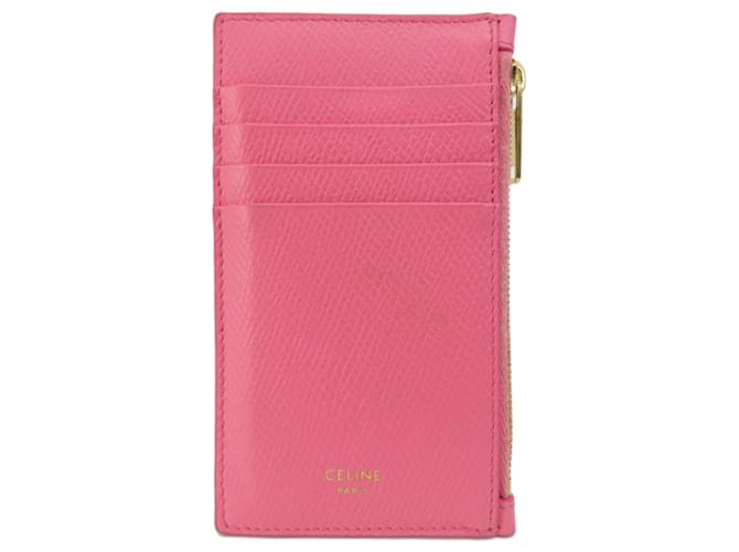Céline Portacarte da visita in pelle rosa Celine