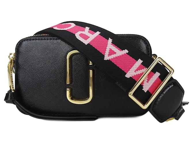 Borsa a spalla in pelle Marc Jacobs Marrone Nero Rosa Bianco