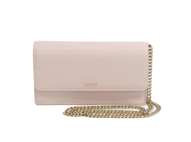 Borsa a spalla in pelle da donna Bally MADELLE.O Rosa