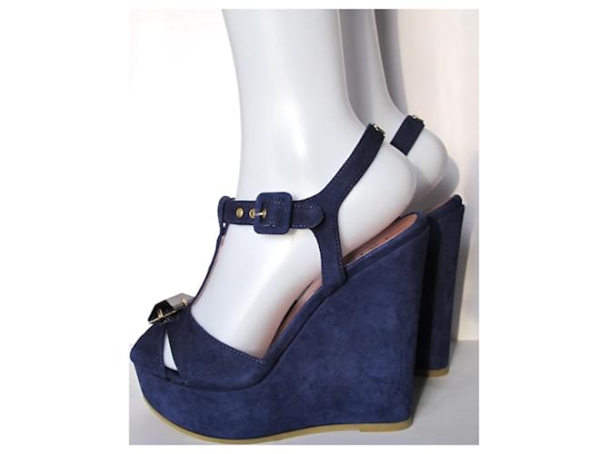 Twin Set Sandali con zeppa TWINSET blu