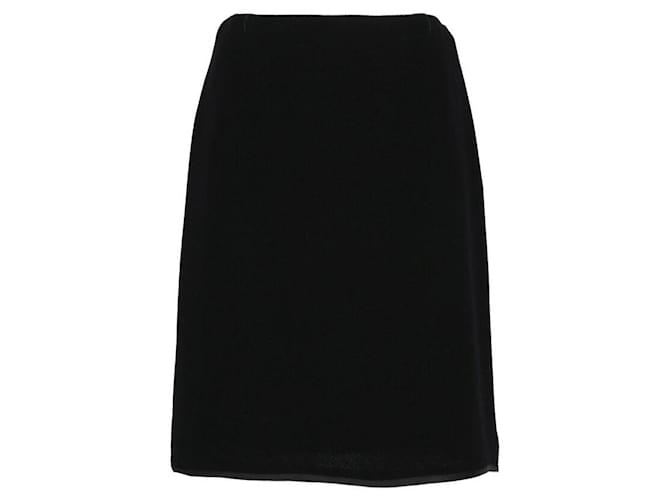 Gonna in lana nera Gianni Versace Nero