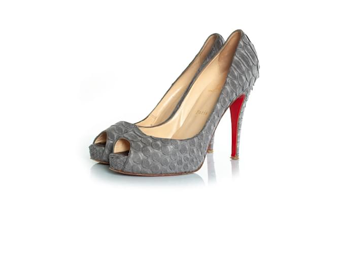 Christian Louboutin, décolleté peep toe Very Prive Grigio
