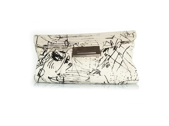 Clutch nero e bianco Giuseppe Zanotti
