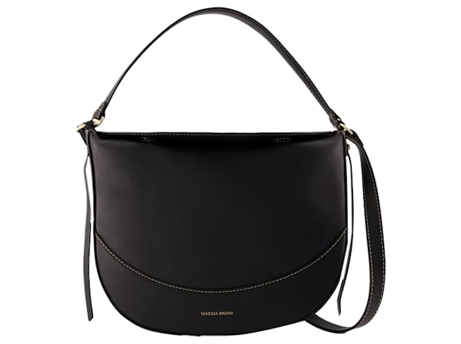Borsa a tracolla quotidiana - Vanessa Bruno - Pelle - Nero